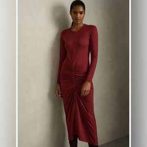 Nwt. REISS Ginny ruched dress